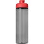 H2O Active® Eco POP Vibe 850 ml drinkfles met klapdeksel - Houtskool/Rood