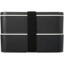 MIYO Renew double layer lunch box - Granite/Granite/Solid black