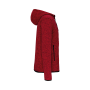 Heather herenvest met capuchon Red Melange S