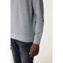 IQONIQ Etosha lichtgewicht gerecycled katoen sweater, light heather anthracite (XXXL)