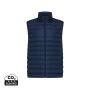 IQONIQ Meru heren gerecycled polyester bodywarmer, donkerblauw (S)