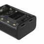 Powerbank / zaklamp OPEN SOURCE transparant, zwart