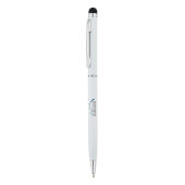 Aluminium touchscreen pen, wit