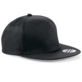 5 PANEL SNAPBACK RAPPER CAP, BLACK, One size, BEECHFIELD