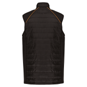 Bodywarmer Day To Day in twee stoffen Black / Orange M