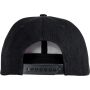 Bronx Glitter Flat Peak Snapback Cap black/gold one size