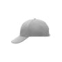 6 Panel Cap Laminated light grey one size