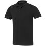 Emerald unisex Aware™ gerecyclede polo met korte mouwen - Zwart - XS
