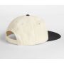 CONTRAST FLAT PEAK 6 PANEL CAP, NATURAL/BLACK, One size, BEECHFIELD