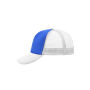 5 Panel Polyester Mesh Cap royal/white one size
