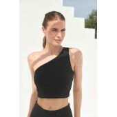 Asymmetrische top voor dames Black XS