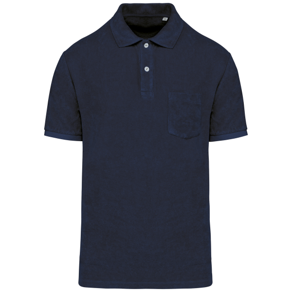 Ecologische badstof herenpolo Navy Blue XS Ecologische badstof herenpolo Navy Blue XS