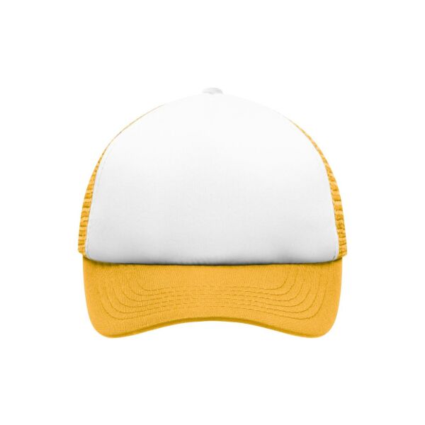 5 Panel Polyester Mesh Cap for Kids white/gold yellow one size 5 Panel Polyester Mesh Cap for Kids white/gold yellow one size