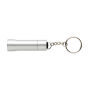 Flash RCS gerecycled aluminium sleutelhanger zaklamp, zilvergrijs