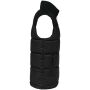 Tweekleurige gewatteerde bodywarmer uniseks black XS