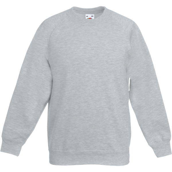 Kids Raglan Sweater (62-039-0) Heather Grey 9-11 jaar Kids Raglan Sweater (62-039-0) Heather Grey 9-11 jaar