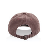 BEAU AWARE™ Washed 6 panel 270gsm cotton twill cap, maroon