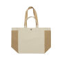 BEAU AWARE™ 400gsm recycled canvas all-round shopper, gebroken wit