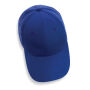 Impact AWARE™ 6 panel 280gr gerecycled katoenen cap, blauw