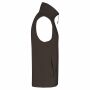 Bodywarmer van microfleece heren chocolate XXL