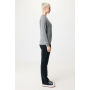 IQONIQ Etosha lichtgewicht gerecycled katoen sweater, light heather anthracite (XXXL)