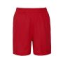 KIDS COOL SHORTS, FIRE RED, 3/4 - XS, JUST COOL