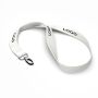 Bamboe zeefdruk lanyard Bamboe zeefdruk lanyard