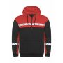 7104 1/2 ZIP HOODIE PGL Black/Red 5XL