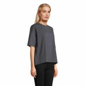 BOXY MEN - BOXY OVERSIZE T-SHIRT DAMES - XS - Muisgrijs
