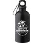 Gerecyclede roestvrijstalen enkelwandige fles (400 ml) Sable zwart