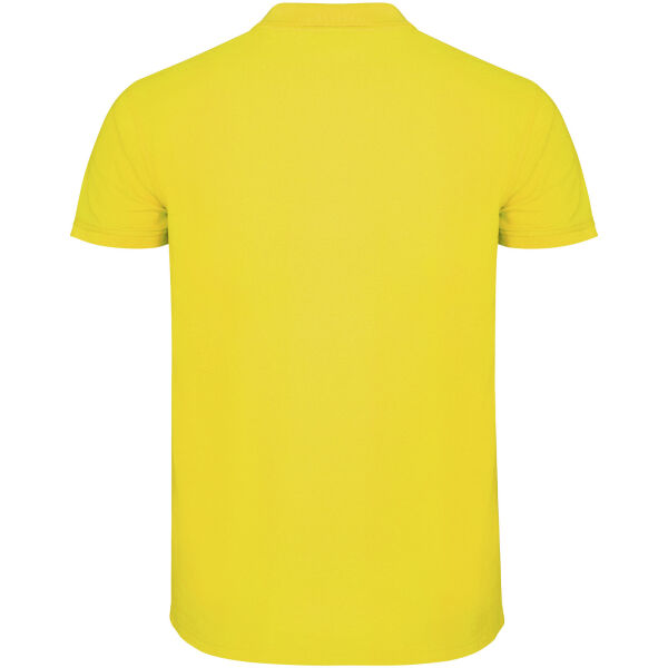 Star short sleeve men's polo - Yellow - L