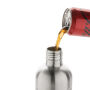 Soda RCS gecertificeerde gerecycled rvs drinkfles, zilver