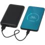 Intan powerbank van 10.000 mAh 10 W van gerecycled plastic - Zwart