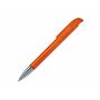 Balpen Atlas transparant metal tip - Transparant Oranje