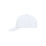 5 Panel Promo Cap Lightly Laminated white one size
