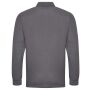 Pro Long Sleeve Piqué Polo Shirt, Solid Grey, L, Pro RTX
