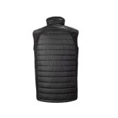 BLACK COMPASS PADDED SOFTSHELL GILET, BLACK/RED, 4XL, RESULT