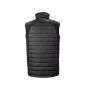 BLACK COMPASS PADDED SOFTSHELL GILET, BLACK/RED, 4XL, RESULT