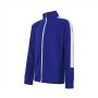 KID'S KNITTED TRACKSUIT TOP, ROYAL/WHITE, 13/14, FINDEN HALES