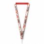 Polyester keycord met gesublimeerde satijnen overlay