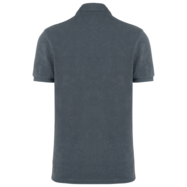 Ecologische badstof herenpolo Mineral Grey XS Ecologische badstof herenpolo Mineral Grey XS