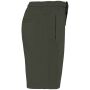 Ecologische herenshort French Terry  washed organic khaki M