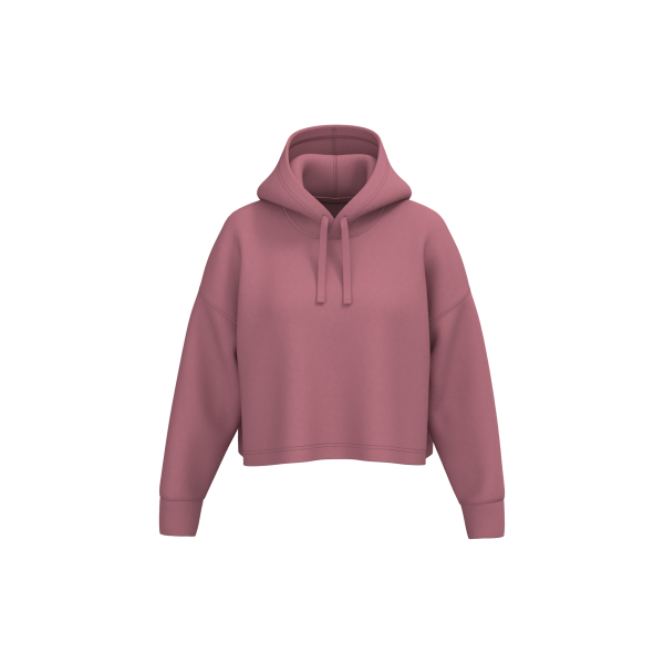 Damen Cropped-Sweatshirt mit Kapuze