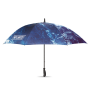 All-over bedrukte ⌀122 cm / 27″ stormparaplu met kunststof handvat