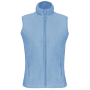Bodywarmer van microfleece dames Sky Blue L