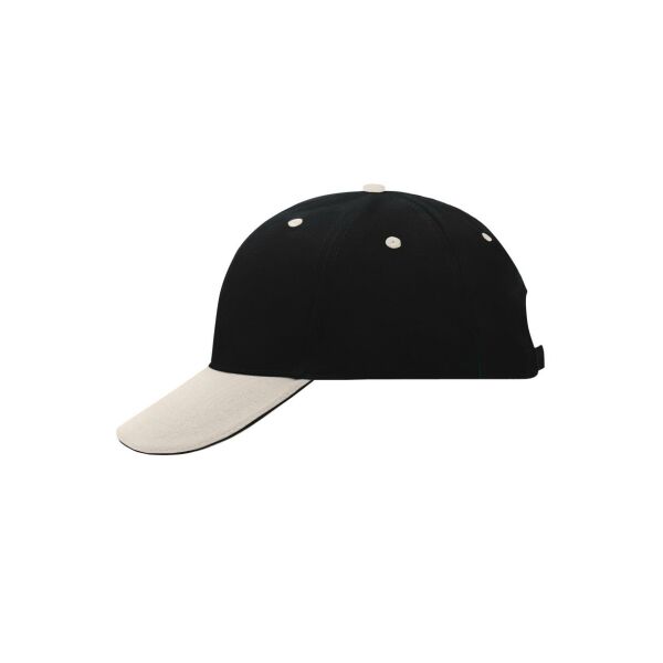 6 Panel Sandwich Cap black/beige/black one size 6 Panel Sandwich Cap black/beige/black one size