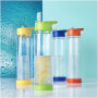 Tuttifrutti  740 ml Tritan™ infuser drinkfles - Transparant/Blauw
