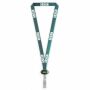 Polyester sublimatie lanyard met ovale badge reel met logo