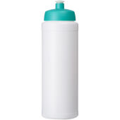 Baseline® Plus grip 750 ml sportfles met sportdeksel - Wit/Aqua