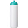 Baseline® Plus grip 750 ml sportfles met sportdeksel - Wit/Aqua Baseline® Plus grip 750 ml sportfles met sportdeksel - Wit/Aqua